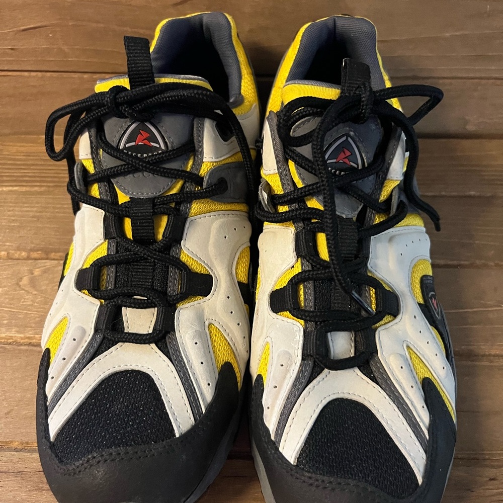 Ecco Receptor Flex Yellow/Gray/Blk Outdoor Hiking Trail Shoes Mens size 10